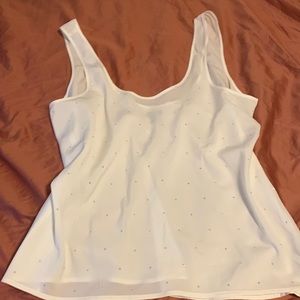 Aerie sheer tank with gem details, perfect condition, Large